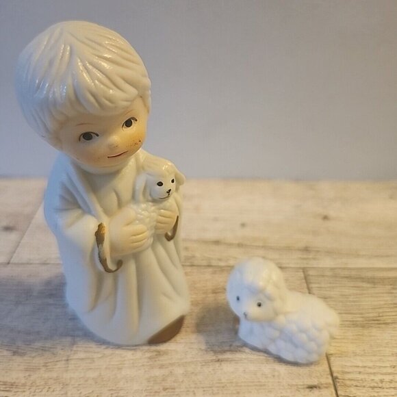 10 Pc Holiday Expressions Porcelain Bisque Nativity Set Christmas Holiday Holy - Picture 11 of 13